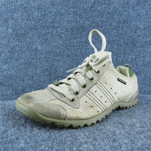 SKECHERS USA Women Sneaker Shoes Off White Leather Lace Up Size 7 Medium‎